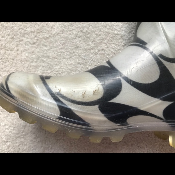 ⚡️⚡️SOLD⚡️⚡️Coach Rain Boots Size 8 - Picture 12 of 16